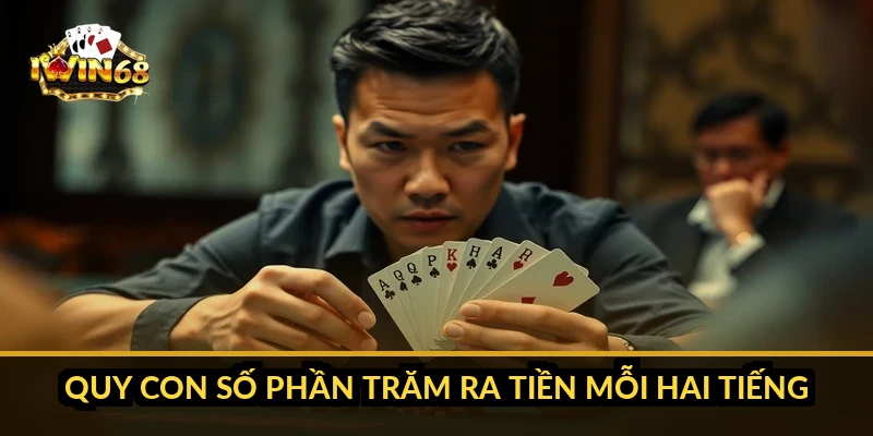 Quy con số phần trăm ra tiền mỗi hai tiếng